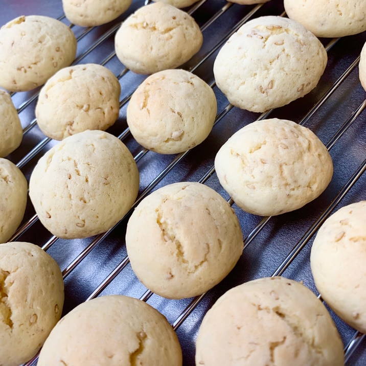 マーガリンで作る ☆ゴマクッキー☆ 冷凍可能